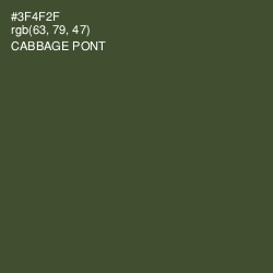 #3F4F2F - Cabbage Pont Color Image